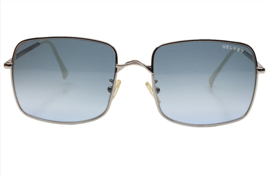 VELVET Peace Eyewear Silver White Gradient Italy Sunglasses