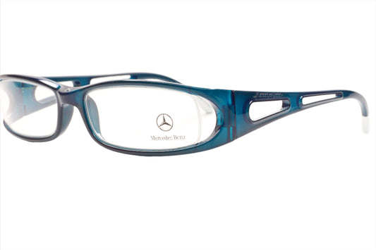 Mercedes-Benz MB05003 Blue Rectangle Luxury Italy Eyeglasses -Ma Optical Frames ABC Optical Eyeglasses