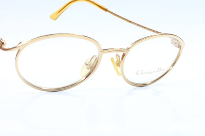 Christian Dior CD2039 Gold 40K RX Vintage Luxury Austria Eyeglasses