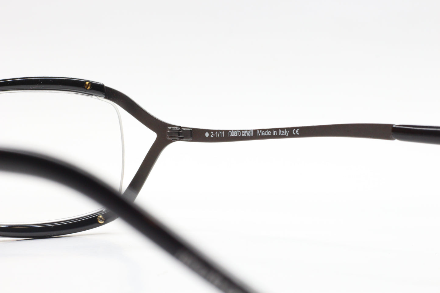 Roberto Cavalli BOJI 486 001 Black Gunmetal Luxury Italy Eyeglasses -Wo Optical Frames ABC Optical Eyeglasses