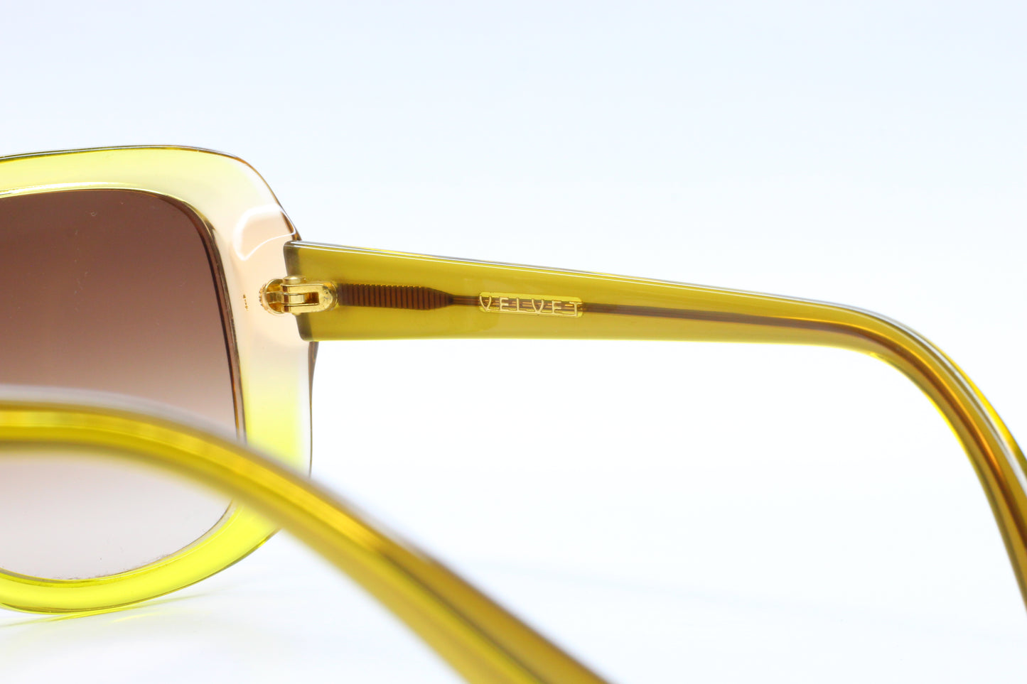 Velvet Eyewear YC JONI Transparent Yellow Green Designer Italy Sunglasses -Wo Optical Frames ABC Optical sunglasses