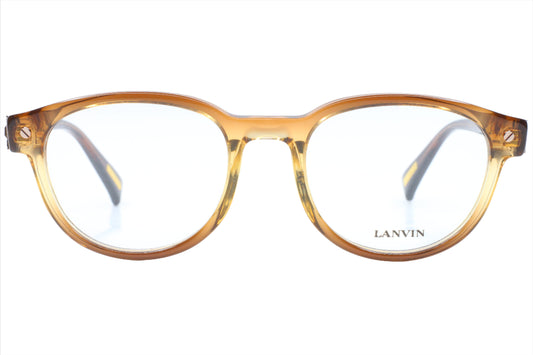Lanvin VLN519S 0D83 Crystal Brown Acetate Designer Italy Eyeglasses -Ma 49-19-140 Crystal Brown Acetate Optical Frames ABC Optical Eyeglasses