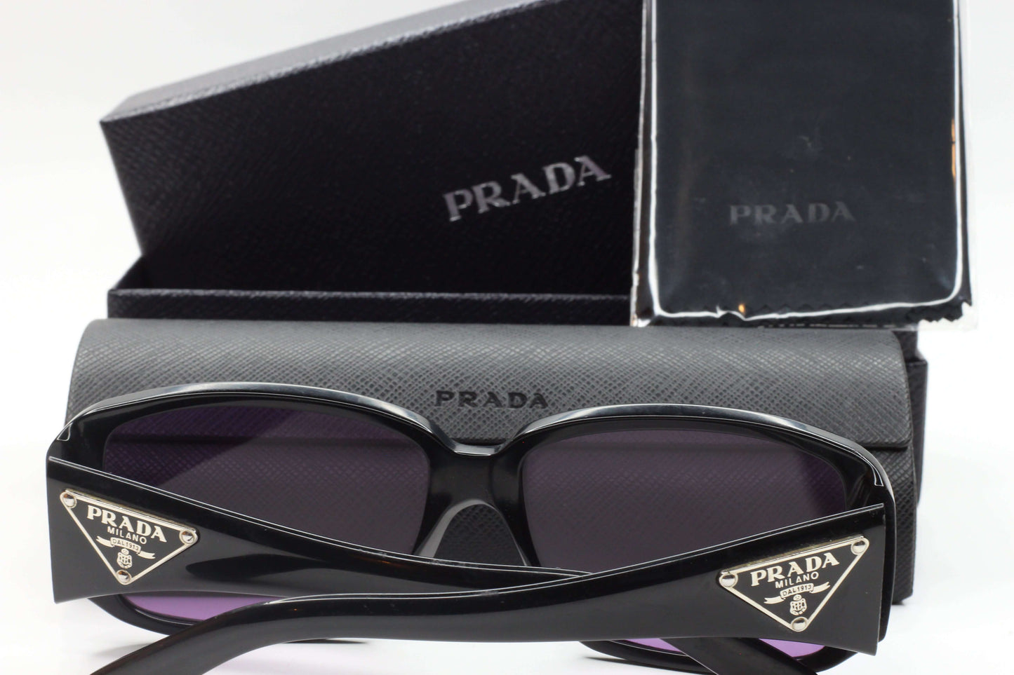 Prada SPR 16L 1AB-1A1 Black Purple Gradient Luxury Italy Sunglasses -Wo Optical Frames ABC Optical sunglasses