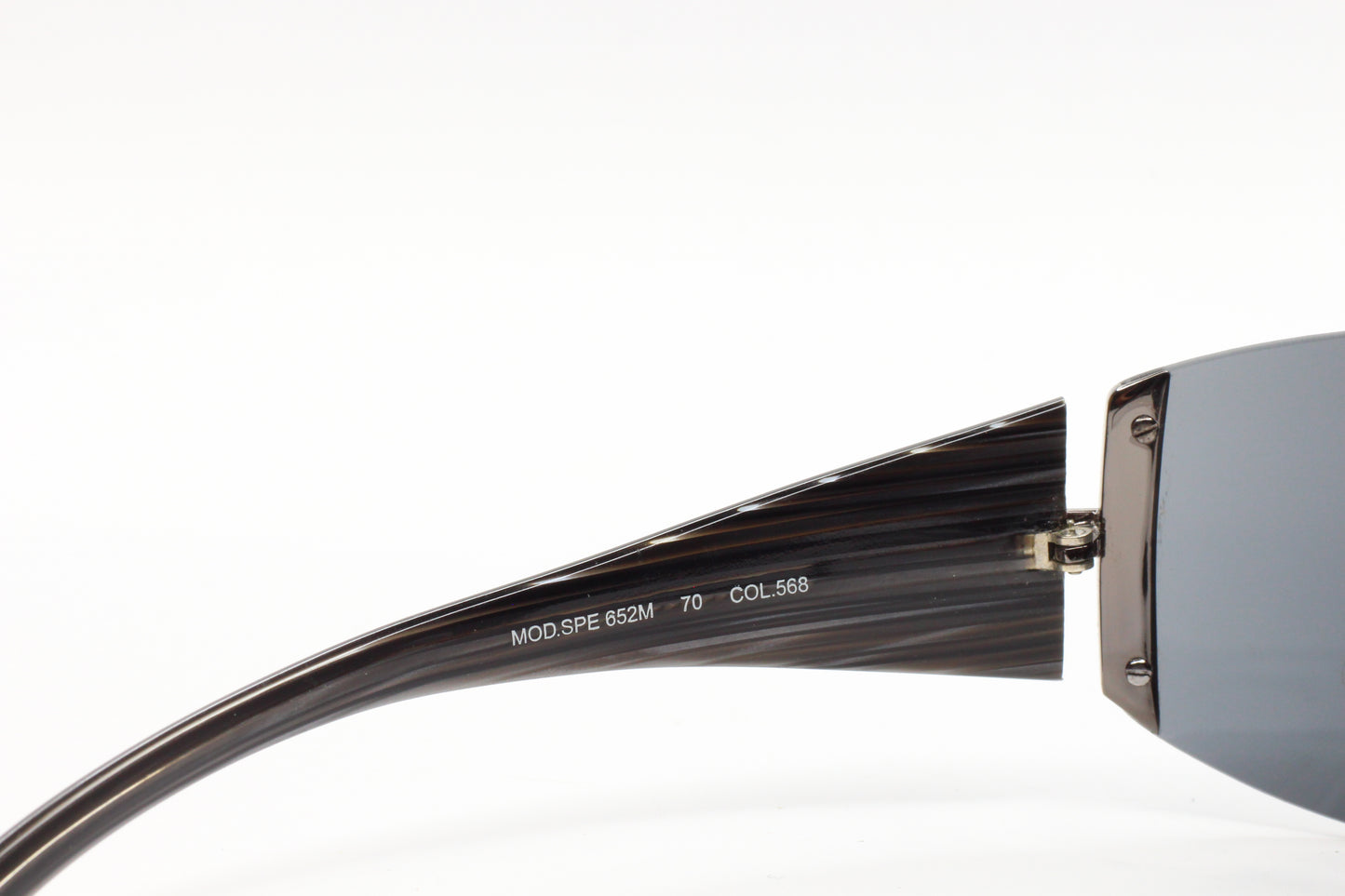 La Perla SPE652M COL.568 Gray Wood Grain Rimless Sunglasses -Wo Optical Frames ABC Optical sunglasses