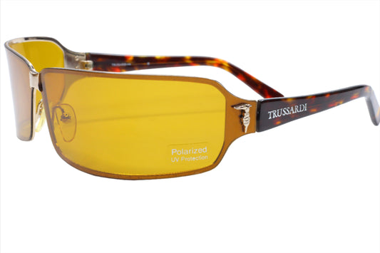 TRUSSARDI by Visibilia TE20781 003 Bronze Tortoise Polarized Sunglasses -Ma Optical Frames ABC Optical sunglasses