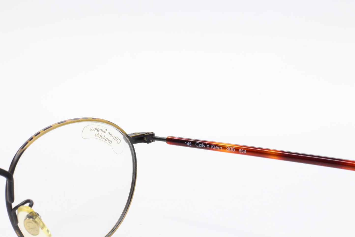 Calvin Klein CK305 553 Havana Tortoise Vintage Italy Eyeglasses - Ma Optical Frames ABC Optical Eyeglasses