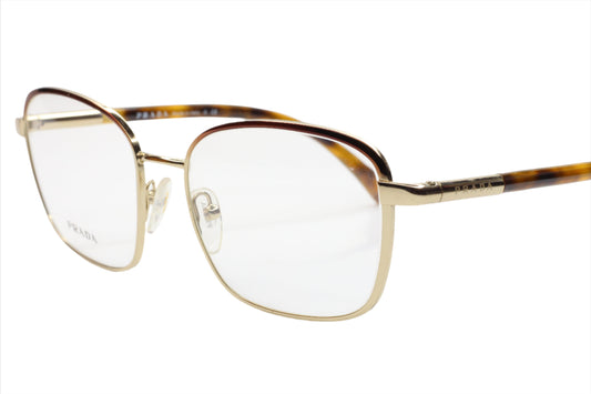 Prada VPR64M AAX-1O1 Gold Black Metal Designer Luxury Italy Eyeglasses -Wo Optical Frames ABC Optical Eyeglasses