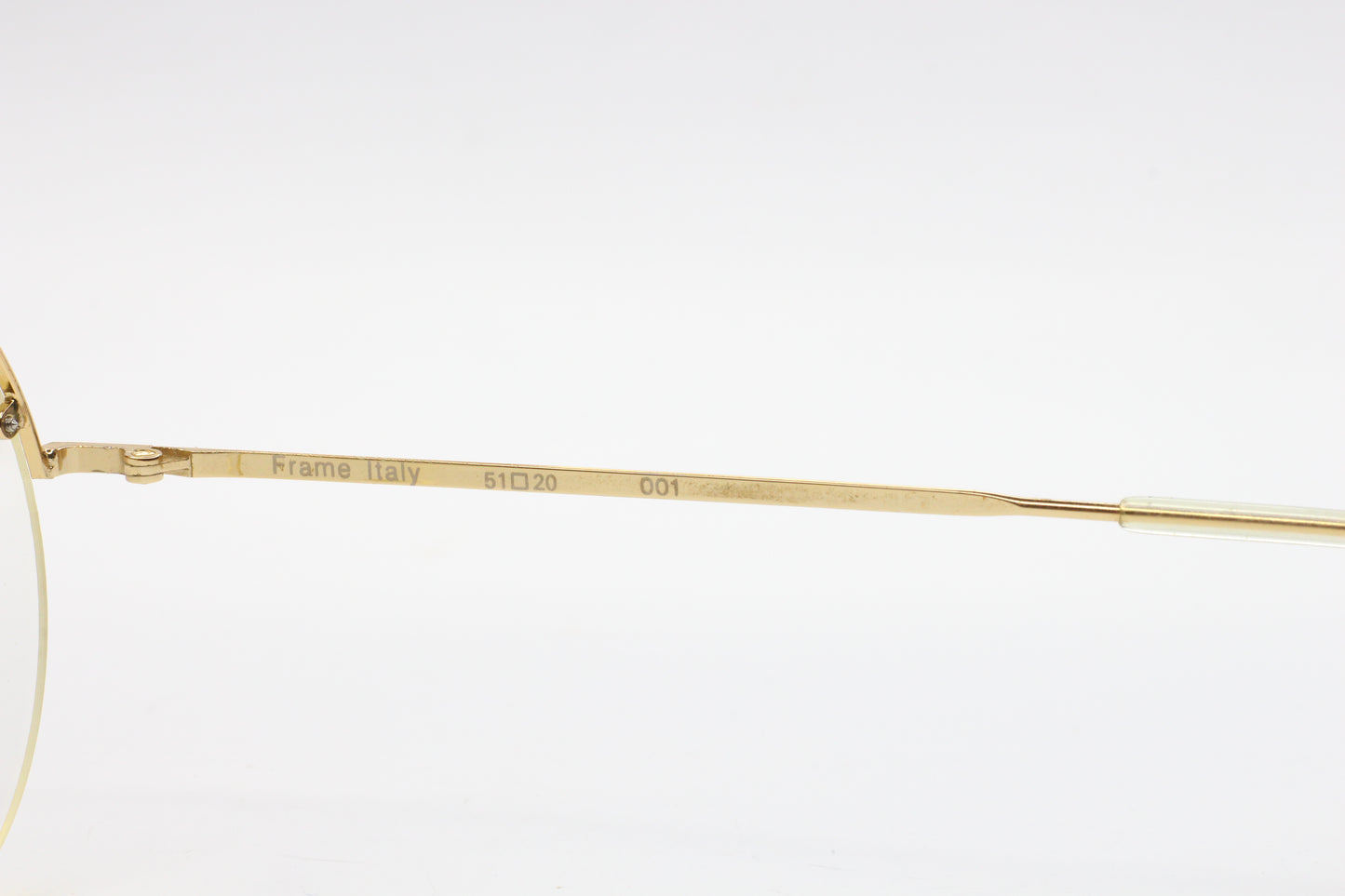 New Optic Design Mod. 3456 Gold Semi Rimless Italy Unisex Eyeglasses -Ma Optical Frames ABC Optical Eyeglasses