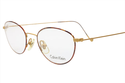 Calvin Klein CK323 522 Gold Tortoise Vintage Luxury Eyeglasses -Wo Optical Frames ABC Optical Eyeglasses