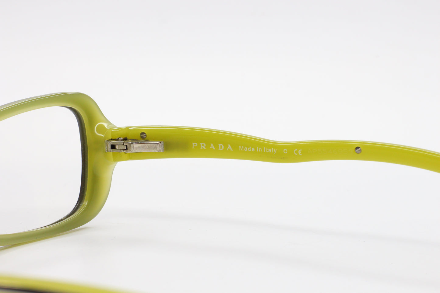 Prada VPR22L 6BC-1O1 Black & Green Acetate Designer Italy Eyeglasses -Wo Optical Frames ABC Optical Eyeglasses