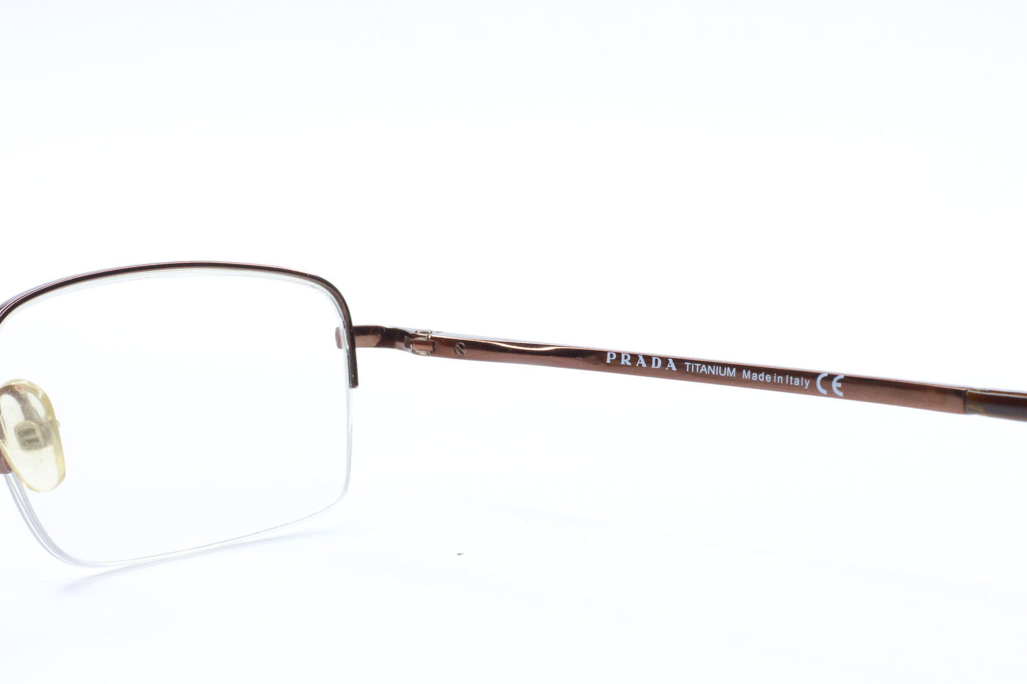 Prada VPR69H Bronze Groove Titanium Designer Italy Eyeglasses -Ma Optical Frames ABC Optical Eyeglasses