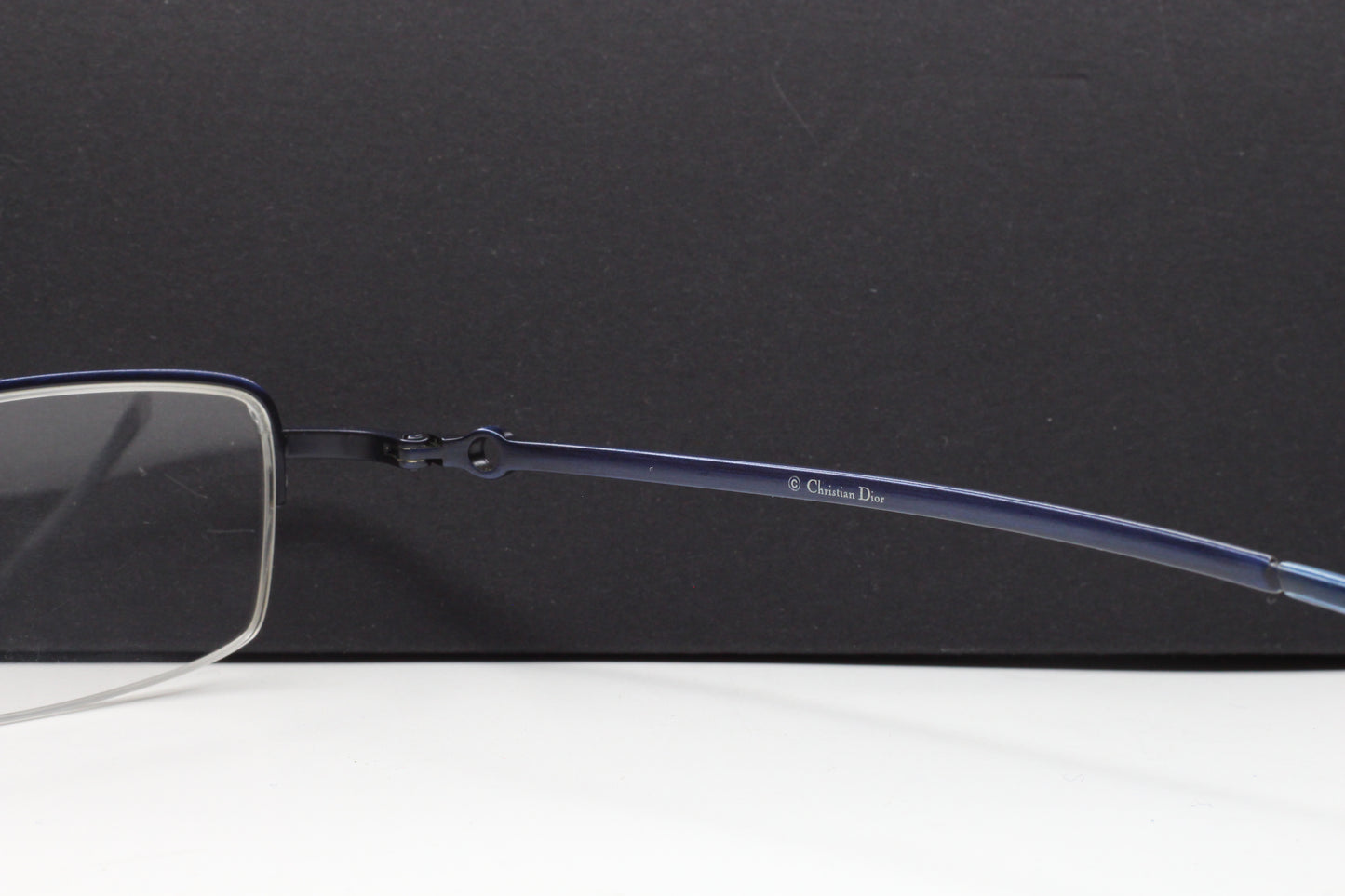 Christian Dior CD3627 HJ4 Blue Metal Semi-Rimless Italy Eyeglasses -Ma Optical Frames ABC Optical Eyeglasses
