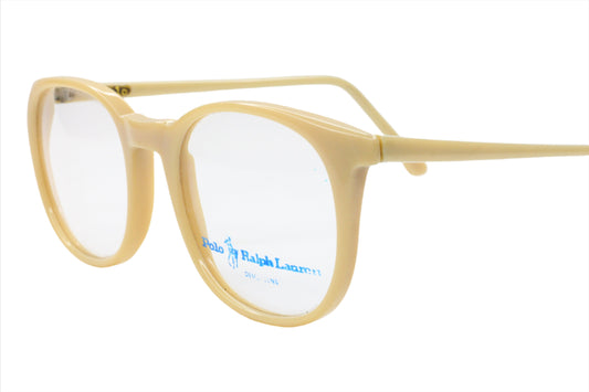 Polo Ralph Lauren 25 FLEX Beige Vintage Luxury Italy Eyeglasses -Ma Optical Frames ABC Optical Eyeglasses