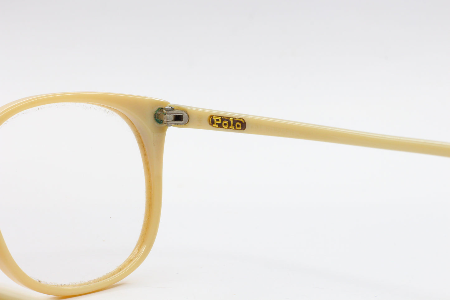 Polo Ralph Lauren 25 FLEX Beige Vintage Luxury Italy Eyeglasses -Ma Optical Frames ABC Optical Eyeglasses