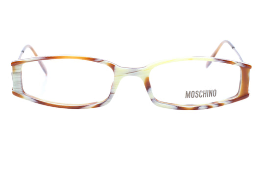 Moschino M3661-V 489 Coffee Brown Full Rim Italy Eyeglasses Frames -Wo 51-17-135 Coffee Brown Acetate Metal Optical Frames ABC Optical Eyeglasses
