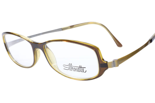 Silhouette SPX 1989 30 6052 Brown Rectangular Austria Eyeglasses -Wo Optical Frames ABC Optical Eyeglasses