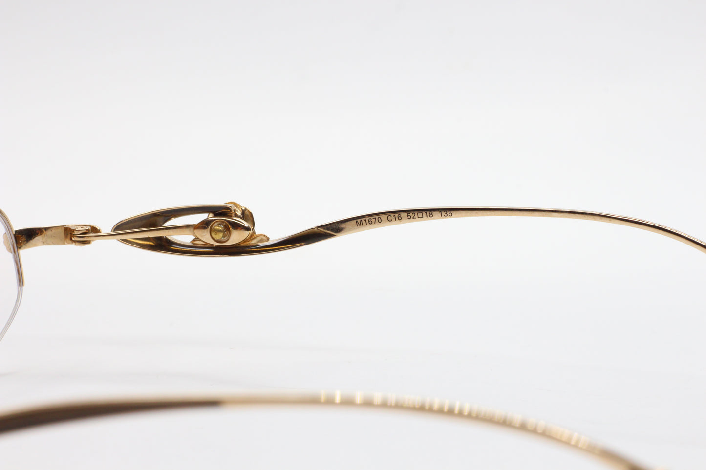 Caviar M1670 C16 Gold Genuine Austrian Crystals Luxury Italy Eyeglasses -Wo Optical Frames ABC Optical Eyeglasses