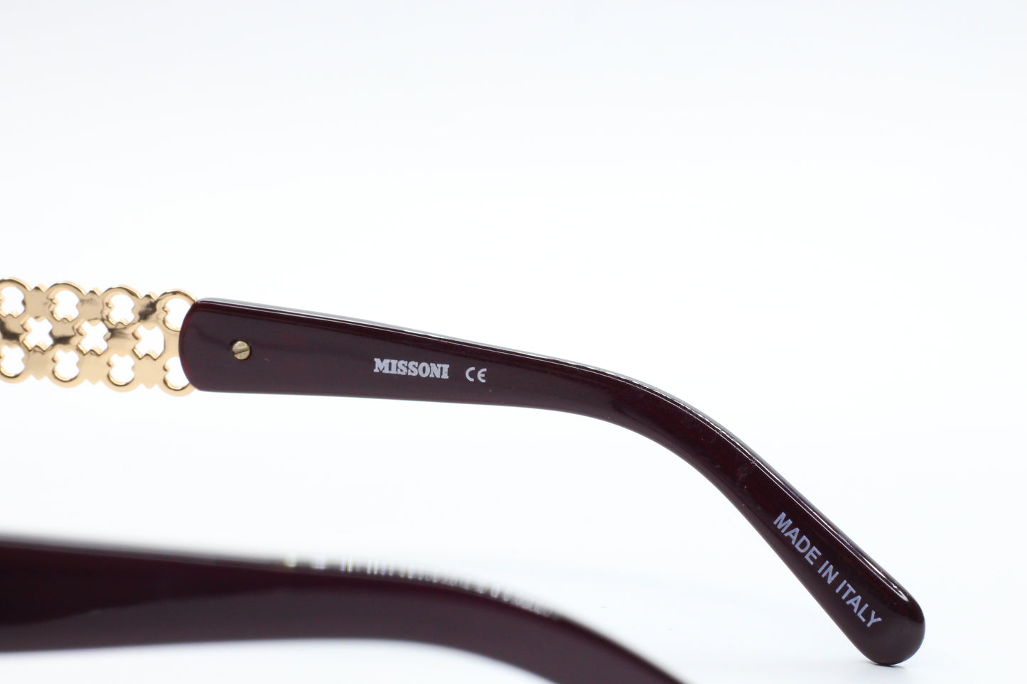 Missoni MI17501 Black Glossy Gold Acetate Designer Italy Eyeglasses -Wo Optical Frames ABC Optical Eyeglasses