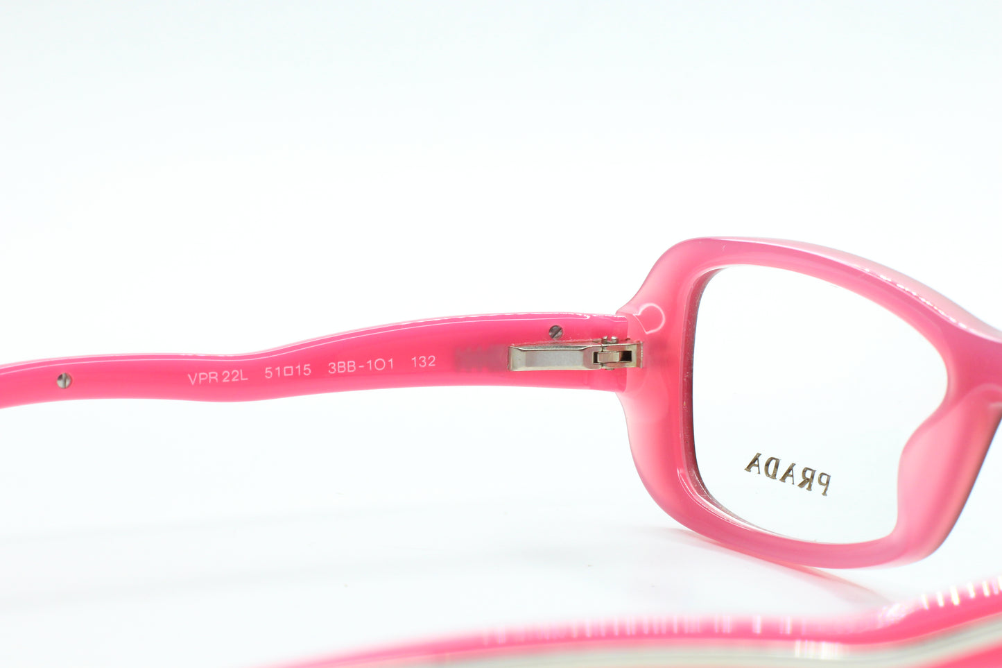 Prada VPR22L 3BB-1O1 Burgundy Pink Acetate Designer Italy Eyeglasses -Wo Optical Frames ABC Optical Eyeglasses