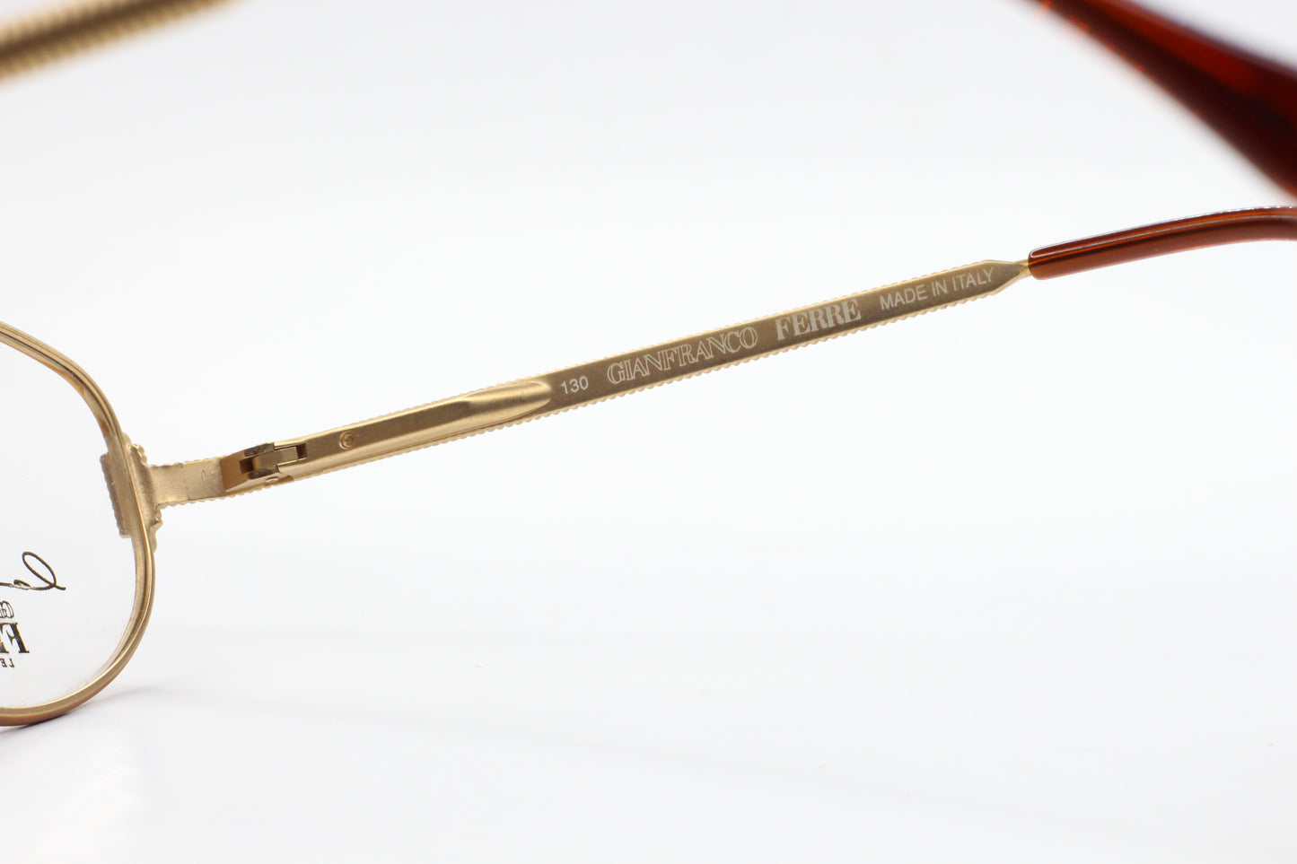 GIANFRANCO FERRE GFF 260 Gold Vintage NOS Italy Eyeglasses 50mm -Wo Optical Frames ABC Optical Eyeglasses