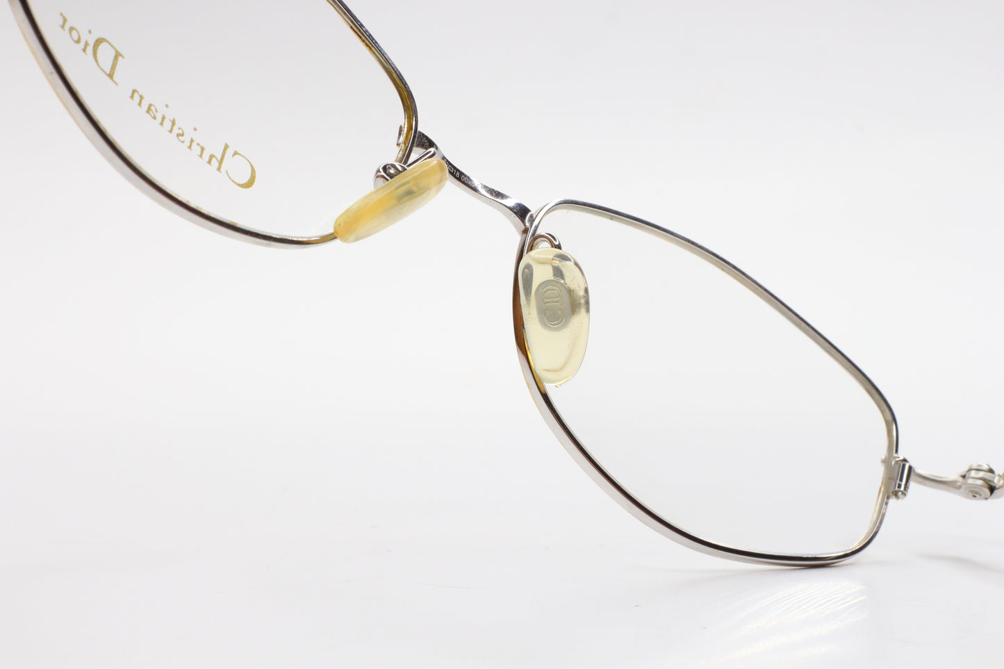 Christian Dior CD3549 24Z Silver & Gold Vintage Austria Eyeglasses -Ma Optical Frames ABC Optical Eyeglasses