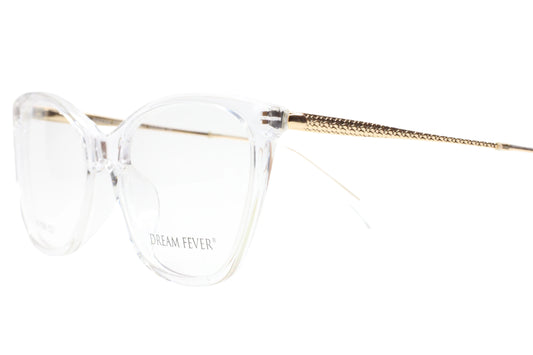 Dream Fever K1026 Crystal Clear Gold Designer Italy Eyeglasses -Wo Optical Frames ABC Optical Eyeglasses