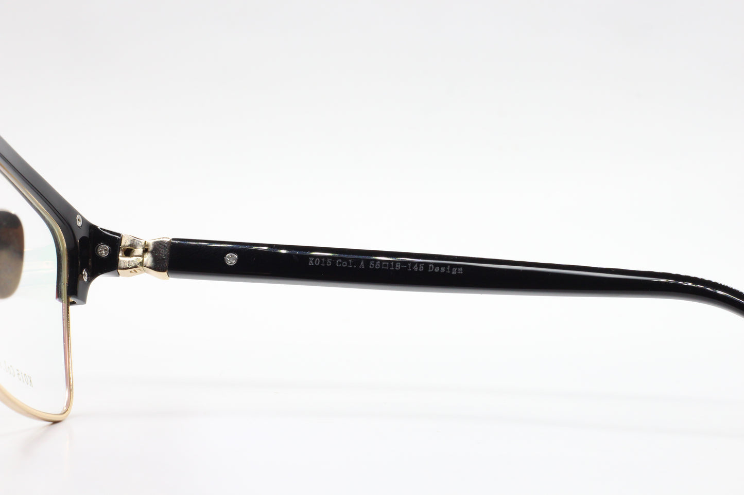 Dream Fever K015 Black Gold Metal Designer Italy Eyeglasses -Ma Optical Frames ABC Optical Eyeglasses