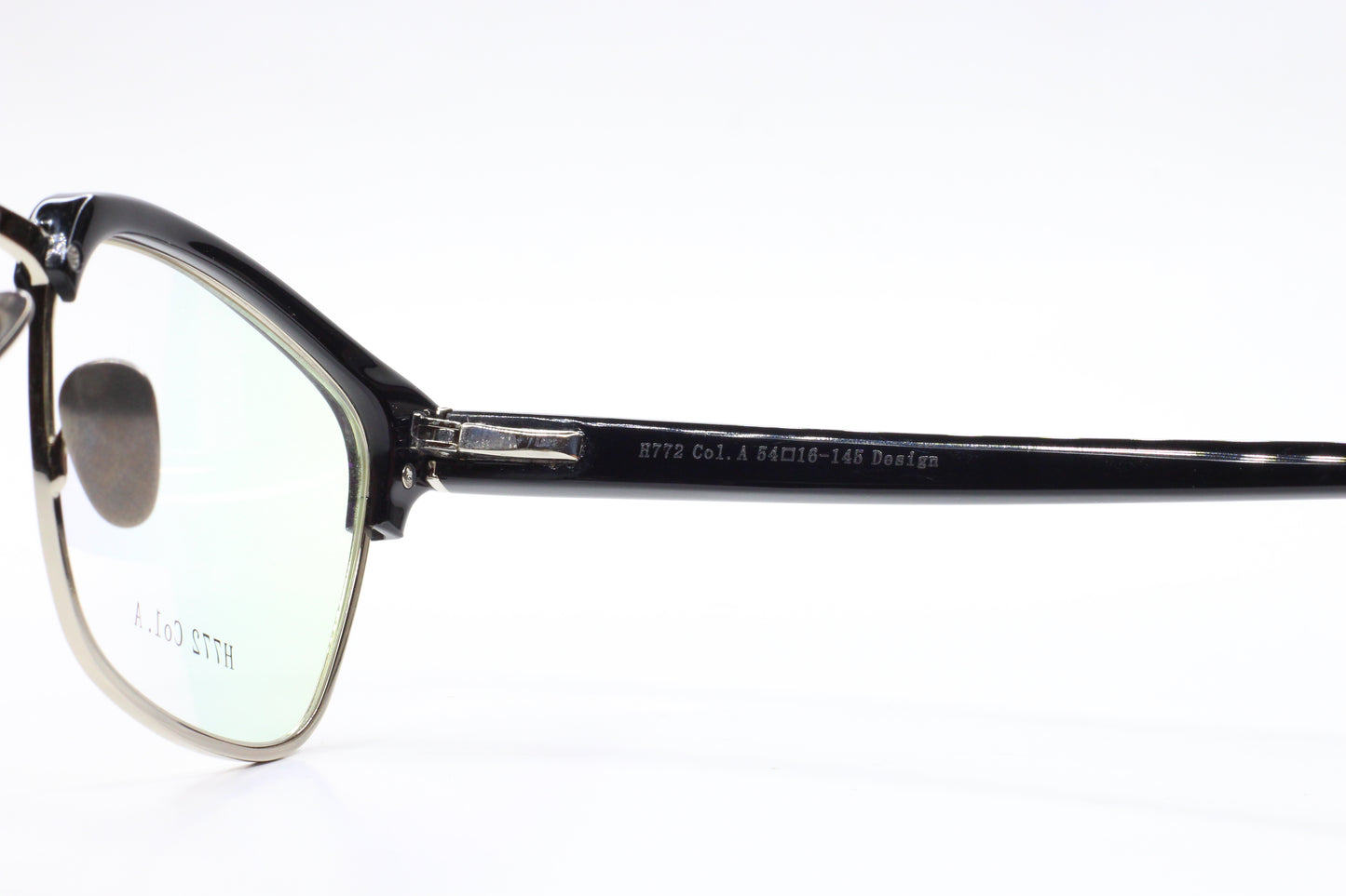 Dream Fever H772 Black Silver Clubmaster Designer Italy Eyeglasses -Ma Optical Frames ABC Optical Eyeglasses