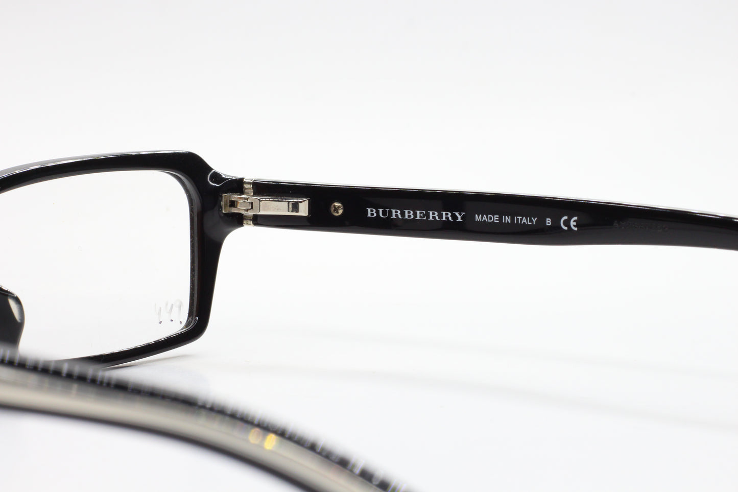 Burberry BE2104 3286 Black Silver Acetate Luxury Italy Eyeglasses -Ma Optical Frames ABC Optical Eyeglasses
