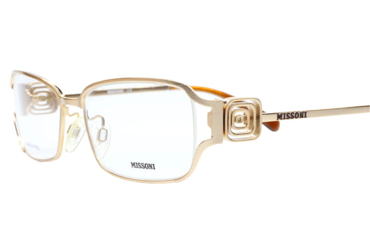 Missoni MI201-02 S57 Gold Stainless Steel Designer Italy Eyeglasses -Wo Optical Frames ABC Optical Eyeglasses