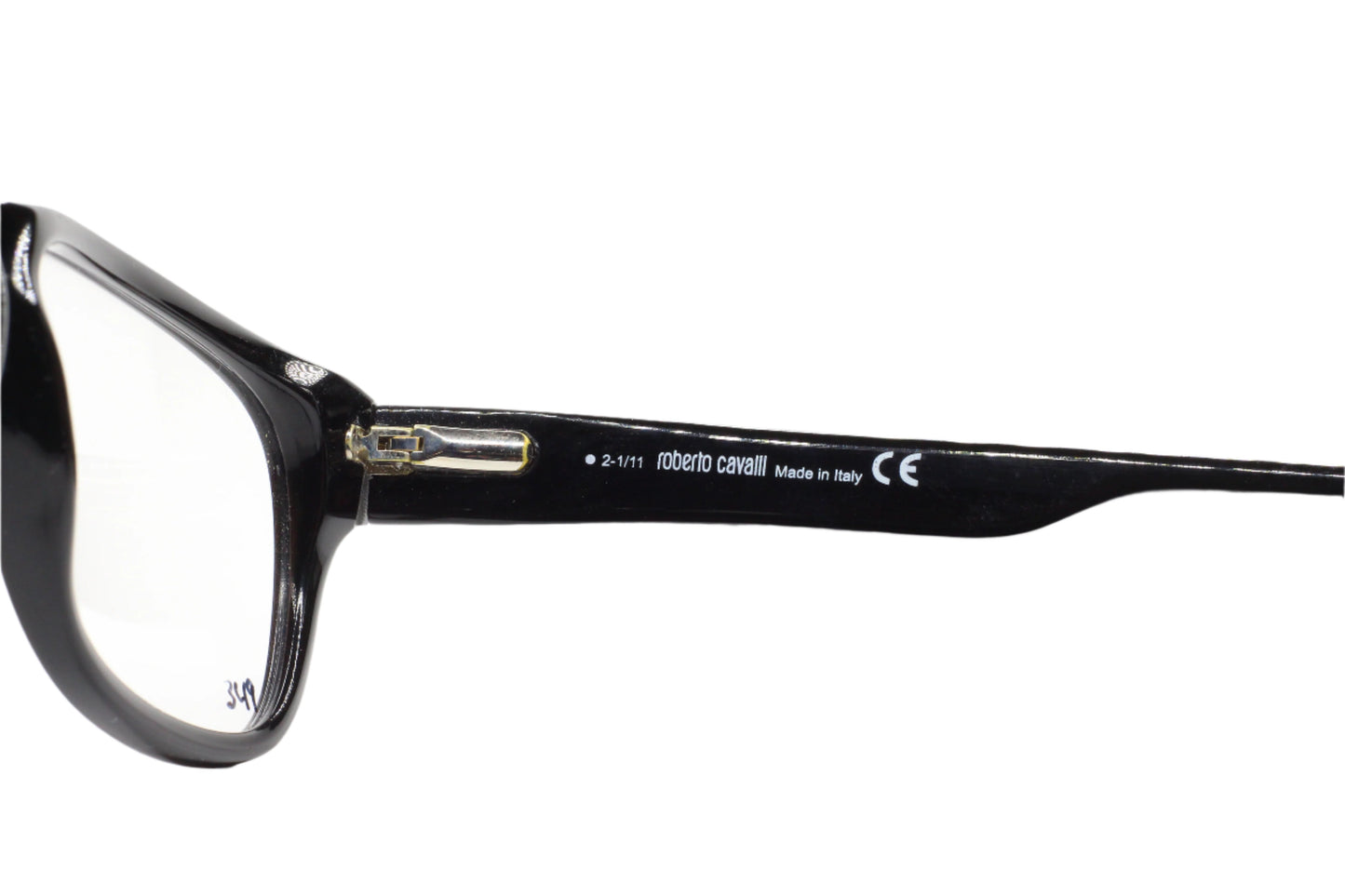 Roberto Cavalli Sandalo 630 001 Black Silver Luxury Italy Eyeglasses Optical Frames ABC Optical Eyeglasses