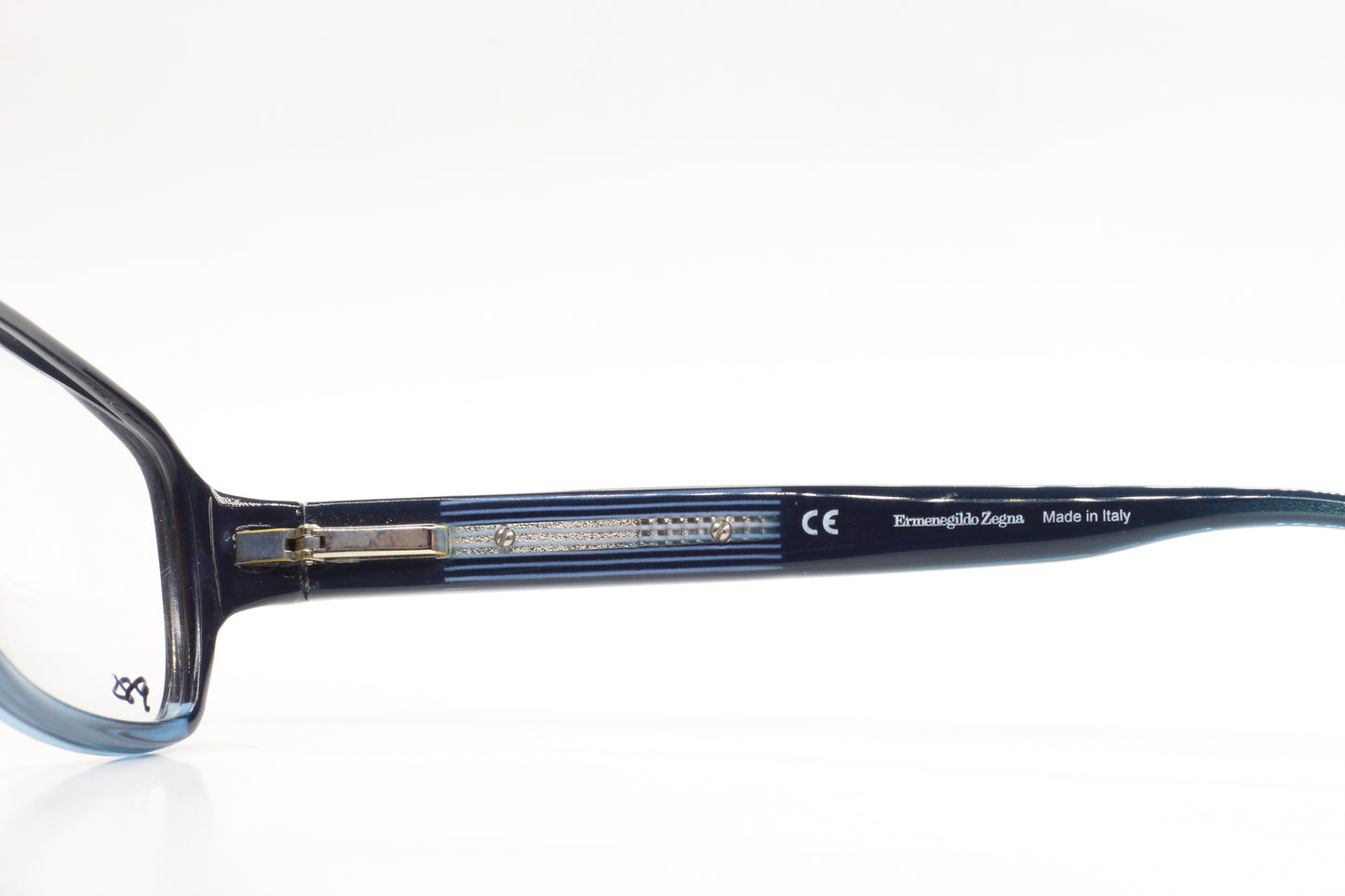 Ermenegildo Zegna VZ3572 07M3 Dark Blue Fade Designer Italy Eyeglasses Optical Frames ABC OPTICAL Eyeglasses