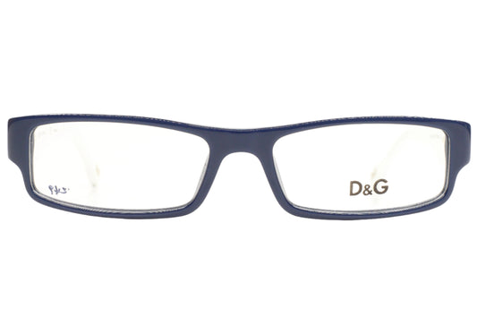 Dolce & Gabbana DG1168 978 Navy Blue White Designer Italy Eyeglasses 51-16-140 Navy Blue White Acetate Optical Frames ABC Optical Eyeglasses