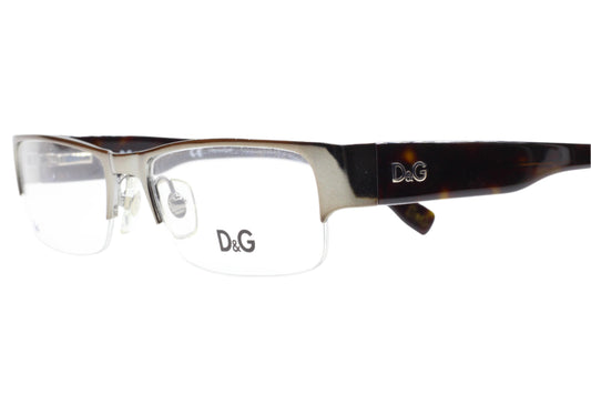 Dolce & Gabbana DG5074 090 Silver Brown Luxury Italy Eyeglasses Optical Frames ABC Optical Eyeglasses