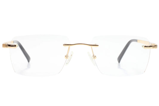 Myriad Eyewear ME25635 Gold Rimless Designer Luxury Eyeglasses -Wo Optical Frames ABC Optical Eyeglasses