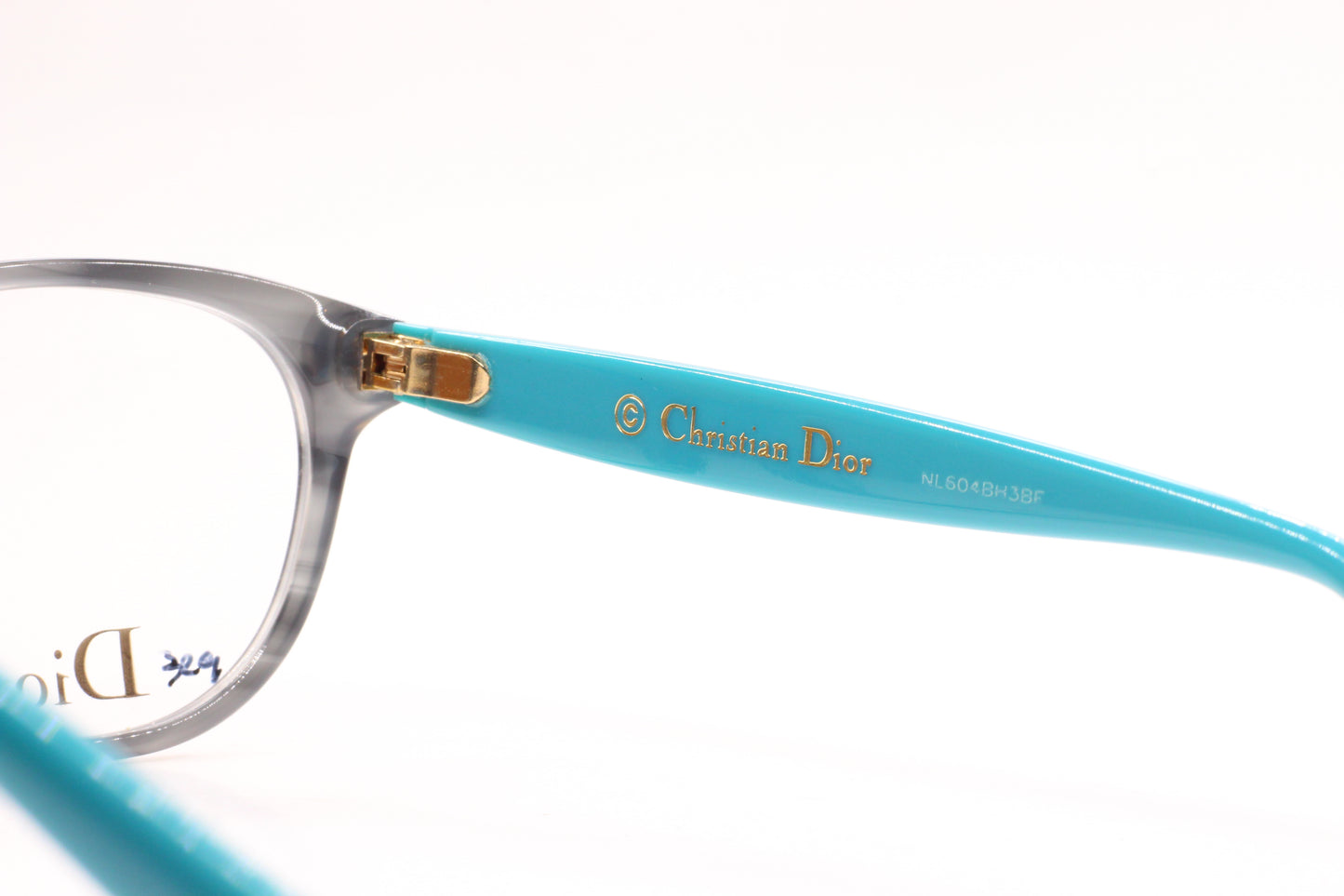 Christian Dior CD3237 KJP Gray Aqua "Les Marquises" Luxury Italy Eyeglasses Optical Frames ABC Optical Eyeglasses