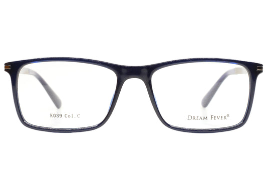 Dream Fever K039 Blue Silver Acetate Designer Italy Eyeglasses -Ma 54-17-140 Blue Silver Acetate Optical Frames ABC Optical Eyeglasses
