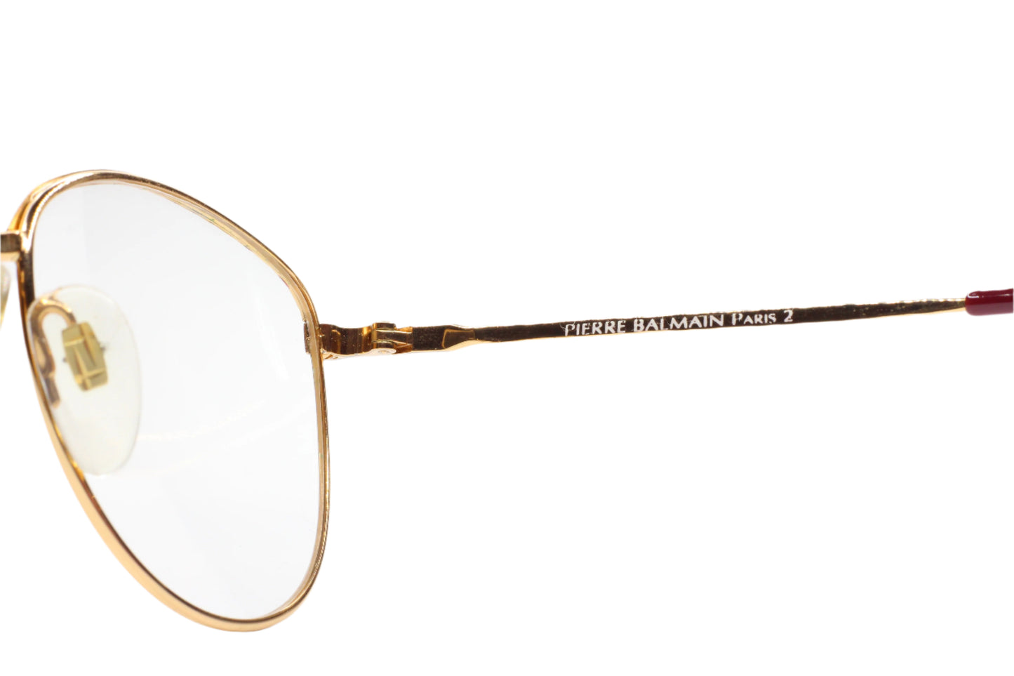 Pierre Balmain Paris 2 Zyloware 021 Gold Vintage Luxury Eyeglasses Optical Frames ABC Optical Eyeglasses