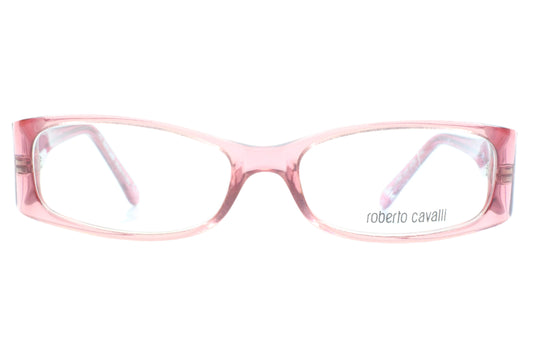 Roberto Cavalli Iride 142 L.79 Crystal Pink Luxury Italy Eyeglasses -Wo 53-16-140 Pink Acetate Optical Frames ABC Optical Eyeglasses