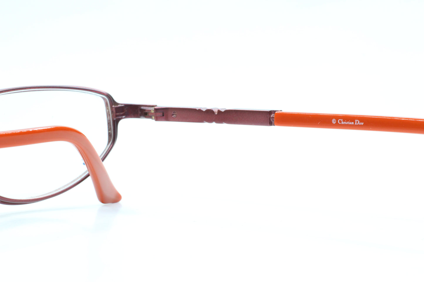 Christian Dior CD3712 NKW Rose Gold Orange Crystal Luxury Italy Eyeglasses -Wo Optical Frames ABC Optical Eyeglasses