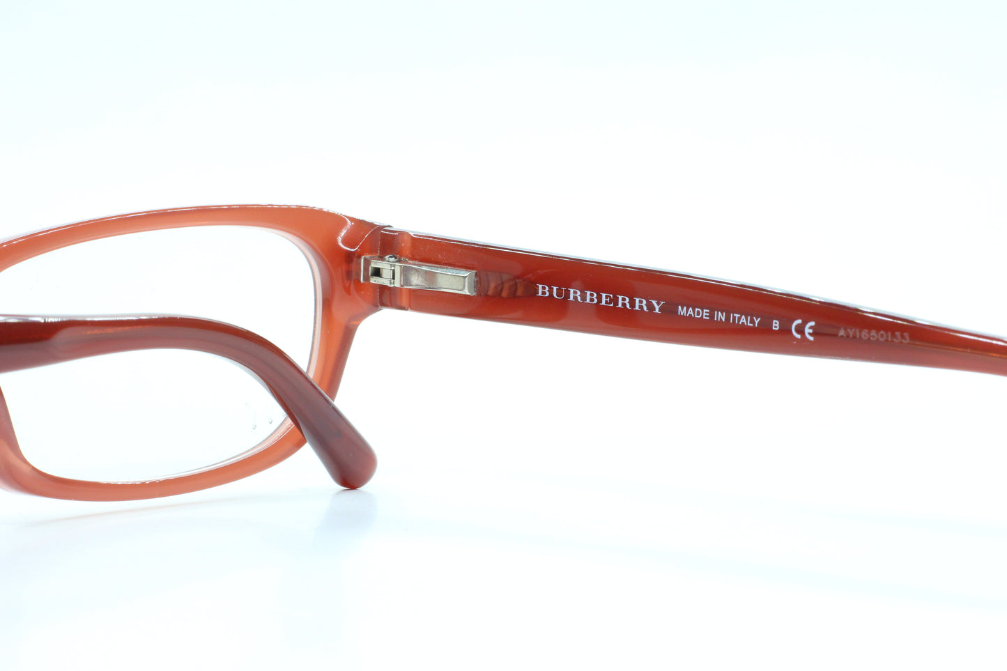 Burberry BE2096 3257 Clear Brown Acetate Designer Italy Eyeglasses -Wo Optical Frames ABC Optical Eyeglasses