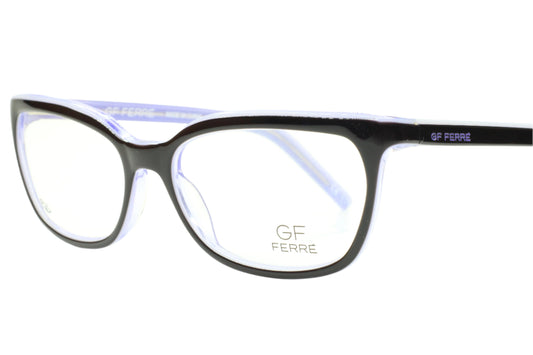 Gianfranco Ferre FF28601 Black Purple Acetate Designer Eyeglasses -Wo Optical Frames ABC Optical Eyeglasses