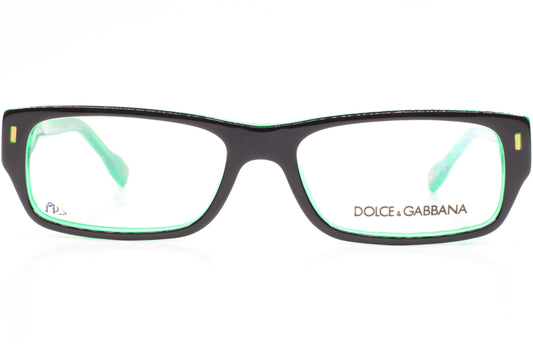 Dolce & Gabbana DG1204 1773 Black Green Designer Italy Eyeglasses 53-16-135 Black Green Acetate Optical Frames ABC Optical Eyeglasses