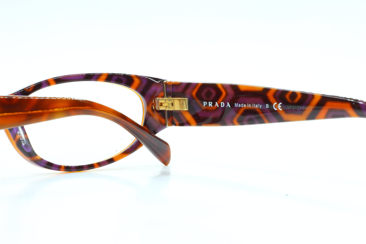 Prada VPR03P MAU-101 Havana Brown Luxury Italy Eyeglasses -Wo Optical Frames ABC Optical Eyeglasses