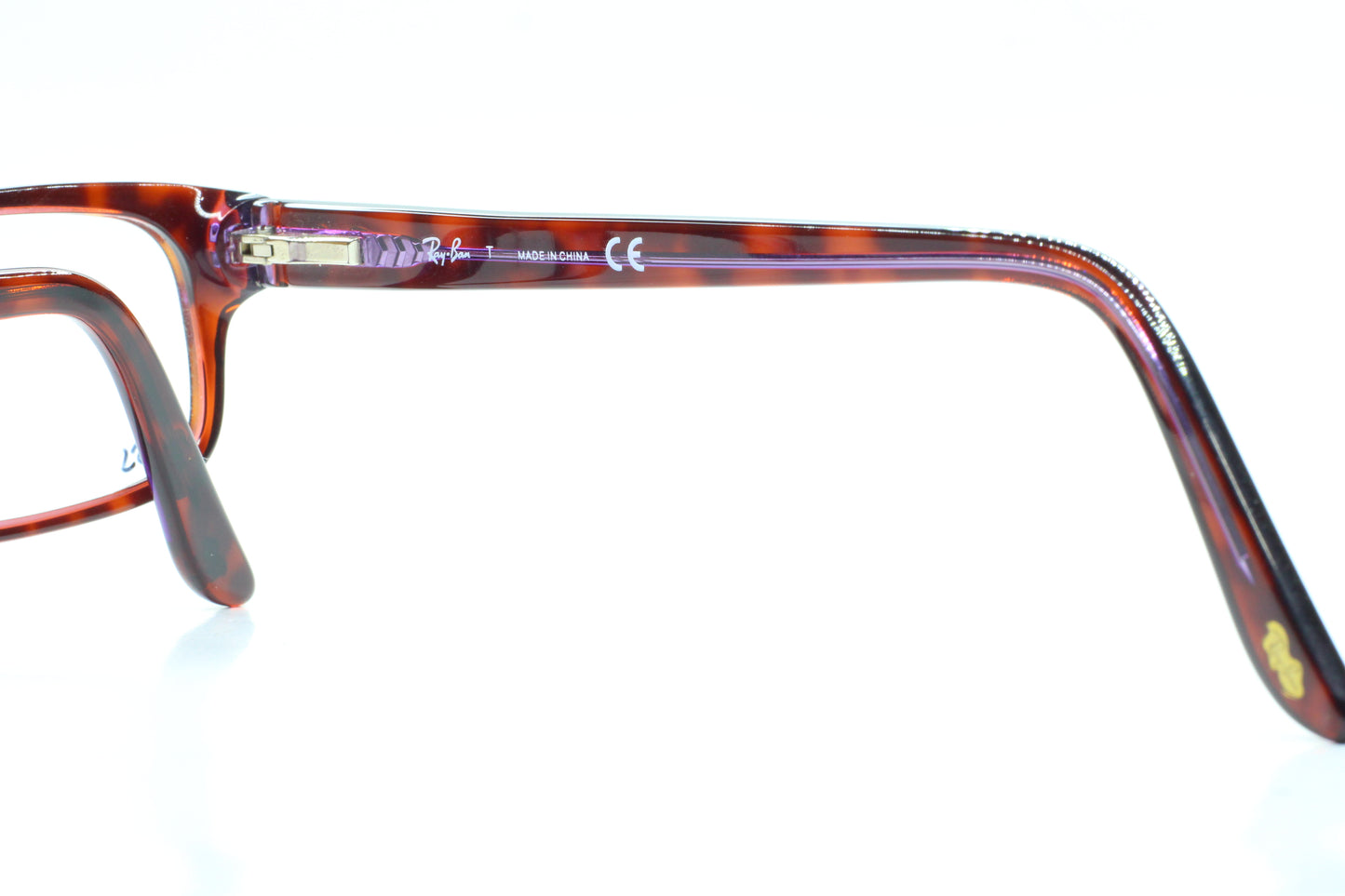 Ray-Ban RB5187 2442 Brown Tortoise Purple Acetate Designer Italy Eyeglasses -Wo Optical Frames ABC Optical Eyeglasses