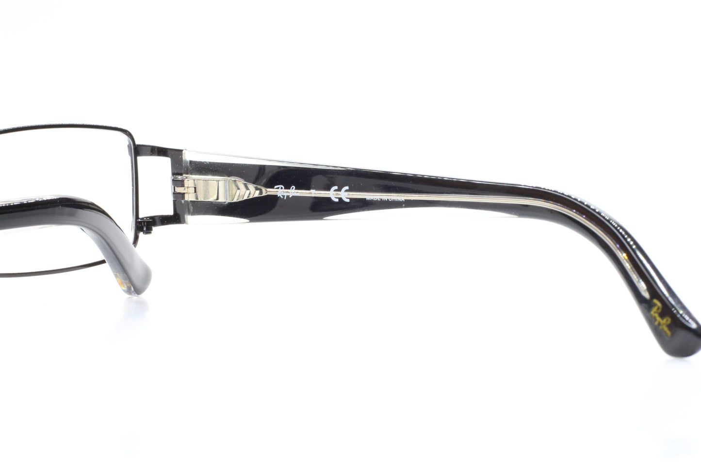 Ray-Ban RB6207 2509 Black Clear Metal Designer Italy Eyeglasses 52mm Optical Frames ABC Optical Eyeglasses