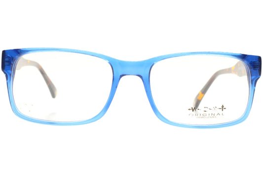 West 99475 C1 Crystal Blue Tortoise Acetate Designer Italy Eyeglasses -Ma 52-20-140 Crystal Blue Tortoise Acetate Optical Frames ABC Optical Eyeglasses