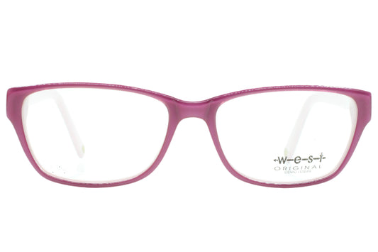 West 99502 C2 Pink Acetate Designer Italy Eyeglasses 54mm -Wo 54-16-140 Pink Acetate Optical Frames ABC Optical Eyeglasses