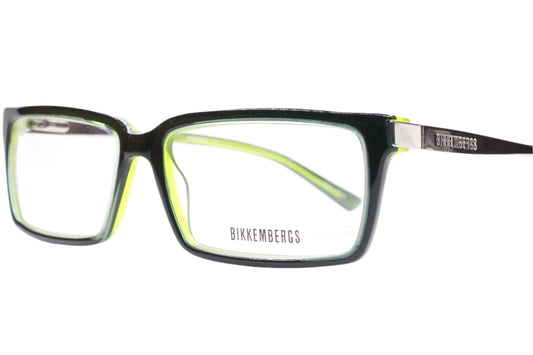 Bikkembergs BK15702 Dark Green Silver Designer Italy Eyeglasses