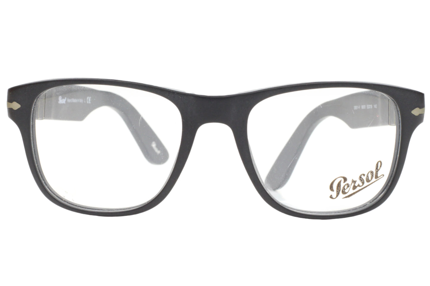 Persol PO3051V 9000 Matte Black Acetate Luxury Italy Eyeglasses -Ma